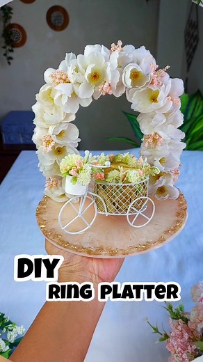 398K views · 2.9K reactions | DIY Ring Platter for my Engagement Use code MANSI05 for extra 5% discount #boho #bohodecor #bohopainting #painting #fabricpainting #frame #art #artist #artistsoninstagram #artandcraft #artwork #artofinstagram #artoftheday #decoracion #homedecor #decor #bestoutofwaste #trashtotreasure #reuse #recycle #ganesha #clock #diyclock #engagement #rings #ringplatter | Mansi's Handmade | Facebook