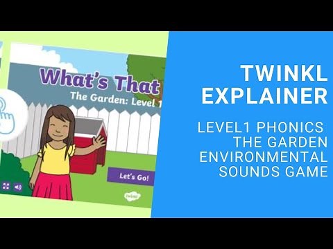 Level 1 Phonics The Garden Environmental Sounds Game