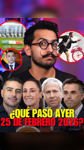 ¿Qué pasó ayer 25 de Feb? 🇲🇽🇺🇸🌎 | Socavon, Grandes pitones, aprueban 40 horas, Suspenden a Sergio Mayer, ataque de drones, virgen en llamas, defensa de Maduro y más.