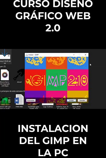 Instalación del GIMP en PC - Curso Diseño Gráfico Web 2.0