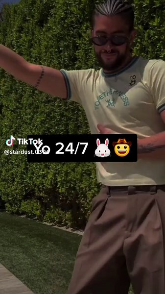 Ya nada me hace reir 🐰🤠 #unoxciento #mequedaunporciento #unx100 #grupofrontera #badbunny #coachella