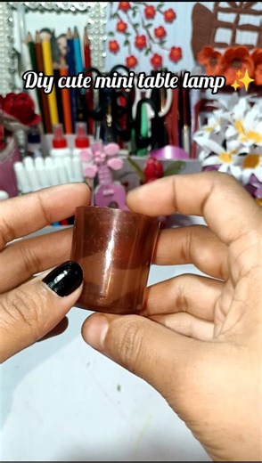 DIY cute mini table lamp ✨#craft #craftideas #handmade #diy#ytshorts #viral
