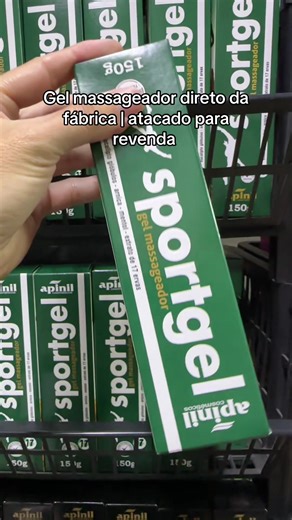 Gel massageador Sportgel direto da fábrica | atacado para revenda