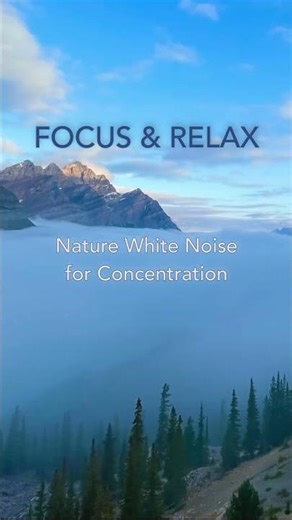 Mountain Wind for Focus | Natural White Noise by Dawnbrook #shorts