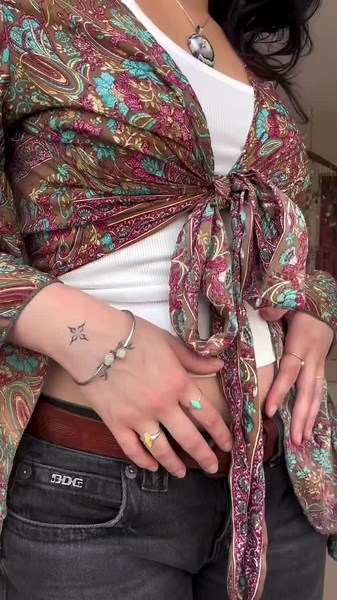 Recycled Sari Tops anyone ?