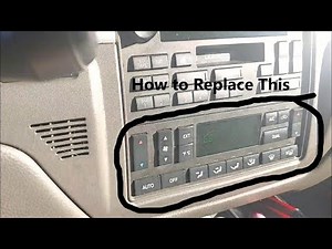 How to Replace the Climate Control Panel in a Lincoln Town Car (Part 2 of Repair