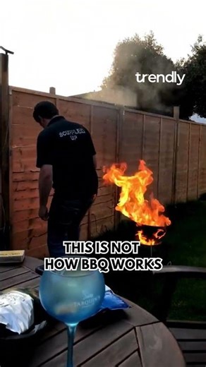 BBQ Goes Wrong—Plastic Mug Catches Fire in Seconds