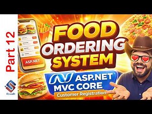 ASP NET Core MVC Food Ordering System Part 12 | User Registration & C# Logic