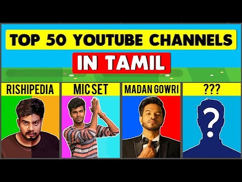 Top 50 தமிழ் Youtube சேனல்கள் ! Top Tamil Youtube Channels | Datapedia