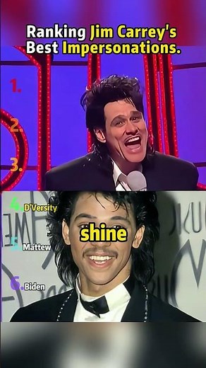 Ranking Jim Carrey's Best Impersonations.#jimcarrey #funny #fyp #entertainment #celebration #usa