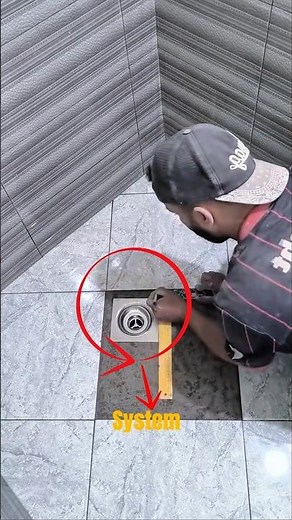 Smart Tile Cutting & Slope Technique for Perfect Floor Drain Installation.