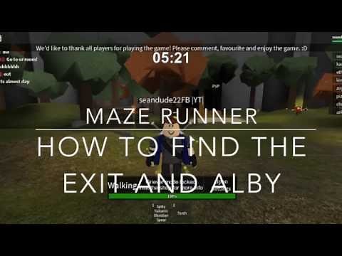 Roblox | Maze Runner | How To Find The Exit And Alby |