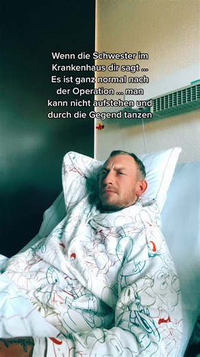 Funny Hospital Scene with Colorful Character Gown