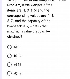 Problem, if the weights of the items are [1,3,4,5] and the corr... | Filo