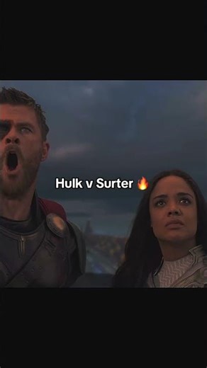 MCU Best Moments(Part 3)-Hulk v Surter 🔥 #hulk #ragnarok #bestmoments #mcu