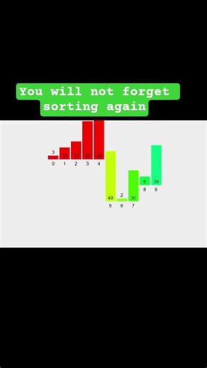 How Sorting Algorithms Actually Work 🧠✨ #Shorts #coding #DataStructures #Algorithms #Coding #Softwar