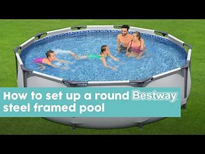 How to set up a round Bestway steel framed pool