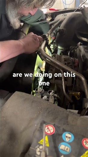 Water pump replacement now underway! #mechanic #waterpump #viral #automotive