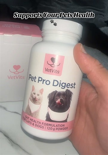 VetVits Pet Pro Digest (120g powder) - Daily probiotic support for dogs and cats | High in fibre | Supports gut balance and dental health #pets #cat #dog #health #pethealth