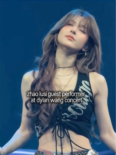 zhao lusi performance at dylan wang concert tonight. she's so slay and gorgeous! 🔥 #zhaolusi #dylanwang ##จ้าวลู่ซือ #fyp #foryoupage