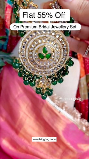 🌟 2025 Brides’ #1 Pick! 🌟 This 7-Piece Royal Bridal Set has it all – elegance, tradition & glam 💫 👑 Shine like a true queen on your special day ✨ Grab it now at Up to 60% OFF! | Bling Bag