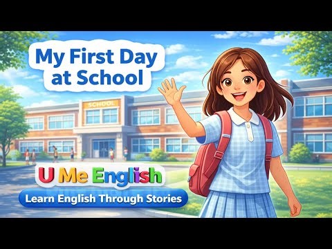 Learn English Through Story | My First Day at School | U Me English 