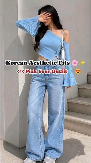 Trendy Korean Crop Top Outfits For Girls 🎀 Pick Your Fit 💖 #viralshorts #outfitinspo #shorts #ootd