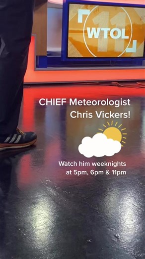Check out our new CHIEF Meteorologist Chris Vickers! WeekNIGHTS streaming LIVE on the WTOL 11 App. #firstalert #weather #weatherman