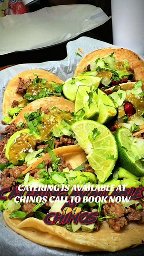 CATERING IS AVAILABLE TO BOOK AT CHINOS CALL NOW 🌮🌮 📍@Chino’s Mexican Kitchen #fypシ゚viral #fypシ #fyp #chinosmexicankitchen