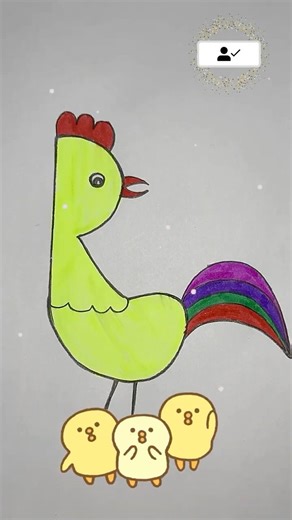 Draw a Chicken from Letter R 🐔✨ Easy & Fun Art Trick!