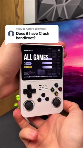 Relive Crash Bandicoot and Pokémon on the go with the powerful R36S handheld. #retrogaming #r36s #mariokart #pokemon #gaming