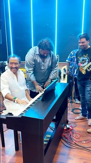 🤩Playing Paartha Nyabagam Illayo song with Appa 🙌🏻 Song by Legendary Music Director MSV Aiyya🙏