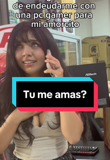 Tú me amas? Compra la pc de tu amorcito en CGS computer! @kittycosplayer #lima #humor #pcgaming