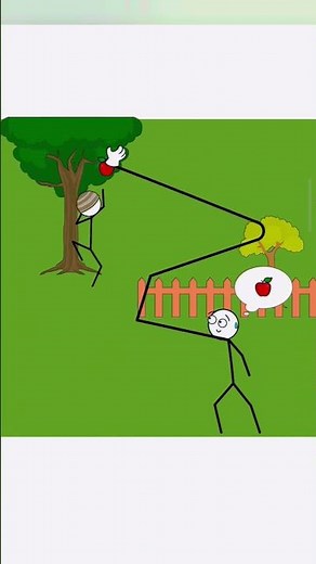 Stickman VS The Impossible Apple: Secret Mission❤️😂