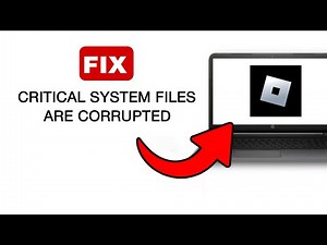How To Fix Roblox Critical System Files Are Corrupted Error - 2024 (Quick And Easy)