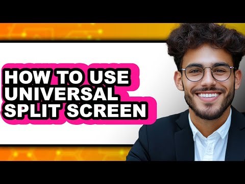 How to Use Universal Split Screen (only Way)
