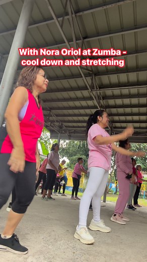 With my beautiful batchmate Nora Oriol at Zumba - cooling down #zumbadancefitness #zumba Nora Oriol | Yolanda Argame