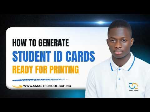 How to Generate Student ID Cards Ready for Printing | SmartSchool Tutorial