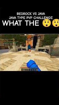 Minecraft Bedrock vs Java ⚔️ Java Style PvP in Bedrock?! 😱 #shorts