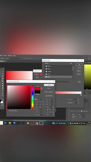 Dual Color Effect in Photoshop | Gradient Trick in 60 Seconds | PS Shorts Tamil