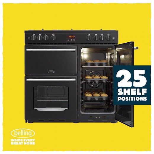 6.5K views · 5 comments | Family cooking requires a cooker that can keep up, that's why our Farmhouse 90cm range comes with a market-leading, 91 litre tall oven and 25 shelf positions - so whether its pastries, Yorkshire puddings, or party food you've got cooking, there's always room for one more.  belling.co.uk/products/cooking/range-cookers/belling-farmhouse-90dft/444444123/ | Belling UK | Facebook