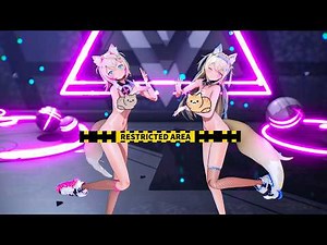 【MMD ホロライブ 4K/60fps】《Fuwawa Abyssgard (フワワ・アビスガード) Mococo Abyssgard (モココ・アビスガード) 》~《HIMEHINA『バブリン』》