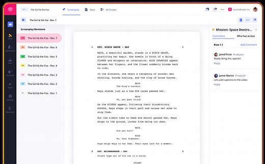 Free Script Writing Software | Online Screenplay Program