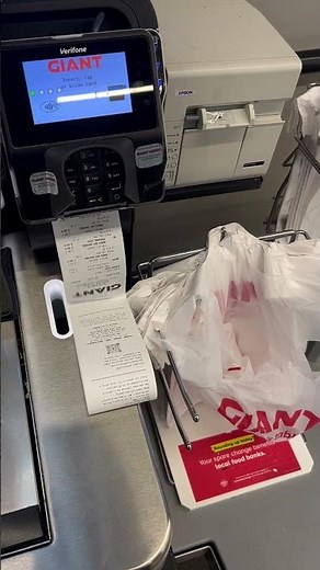 Reprinting receipt on self checkout at GIANT Food Stores