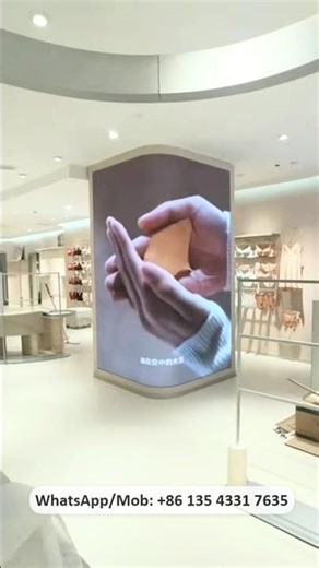 Indoor shopping mall brand Curved videowall #ledvideowall #indoorleddisplay #indoorledscreen