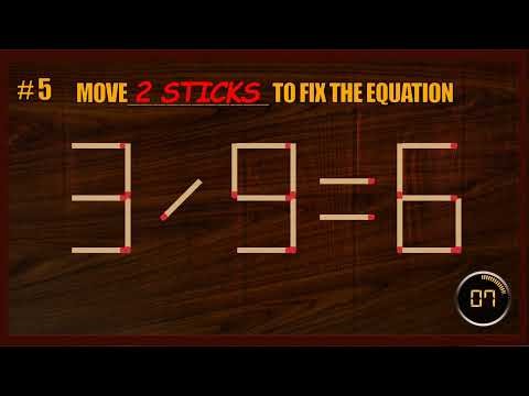 Matchstick Puzzle | Matchstick Logic Puzzles | Matchstick Tricks#BrainGames #MatchstickChallenge