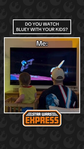 Start them young? #starwars #revengeofthesith #bluey #anakinskywalker #obiwankenobi