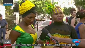 [WATCH] eNCA's Cathy Mohlahlana is joined by the Minister of Small Business Development, Lindiwe Zulu, and her daughter on the red carpet ahead of this evening's State of the Nation Address. Courtesy DStv403 | eNCAnews