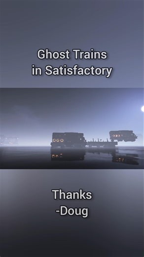 My ghost train network in the swamp. Thanks. -Doug #satisfactory #gaming #doug