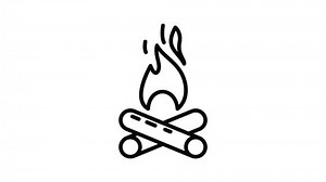 Campfire Icon Animation Outline Best Object: vídeo stock (100% livre de direitos) 1073720906 | Shutterstock